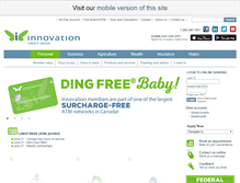 Tablet Screenshot of innovationcu.ca